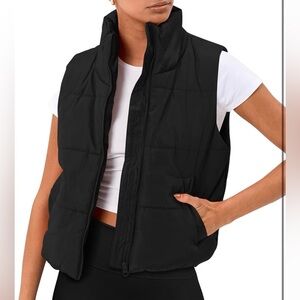 Cropped Puffer Vest